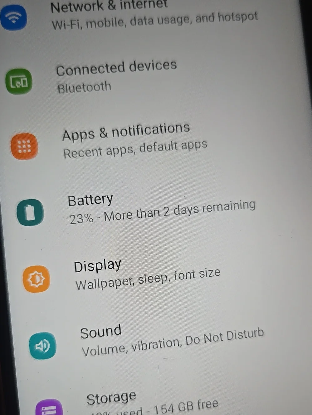 Samsung smartphone featuring